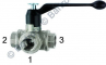 Robinet 3/2 manual, tip L, Rp 3/4&QUOT;, seria RBEC
