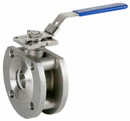 Robinet tip Wafer din inox cu bila, orificiu complet, maneta blocabila, flanse PN 16, 2&QUOT; (DN50)