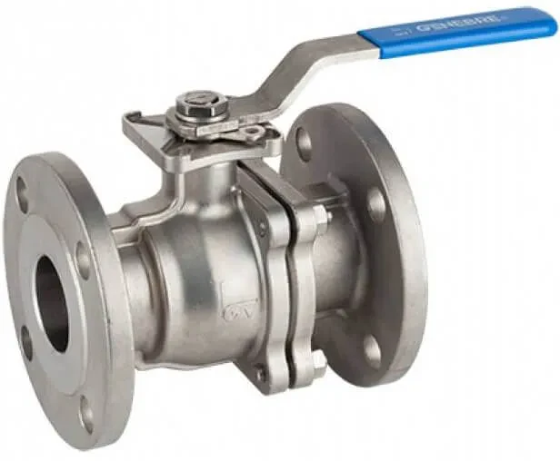 Robinet din inox cu bila, 2 piese, orificiu complet, flanse ANSI clasa 150