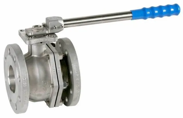 Robinet cu bila, 2 piese, orificiu complet, flanse PN 40