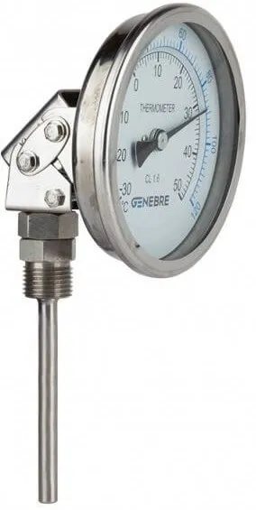 Termometru bimetalic ajustabil, Inox 304