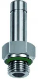 Adaptor furtun push-in cu filet cilindric exterior si O-ring, seria Inox