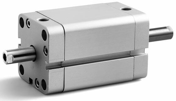 Cilindru compact UNITOP dubla actiune magnetic cu tija bilaterala, tija filet interior