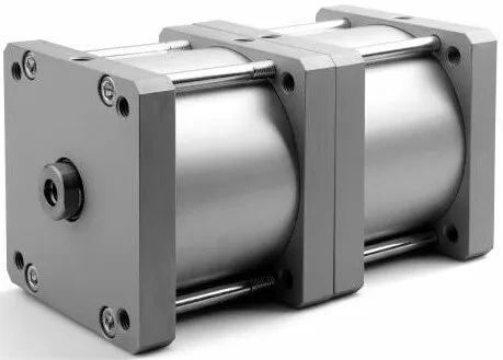 Cilindru compact tandem spate in spate magnetic, Ø125 - 250