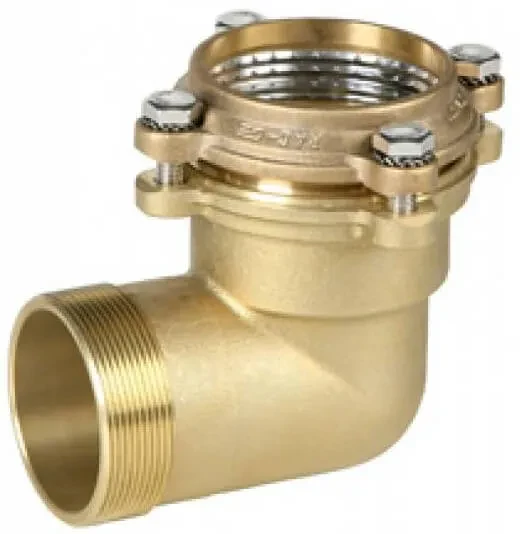 Conector L teava cu flansa si filet exterior