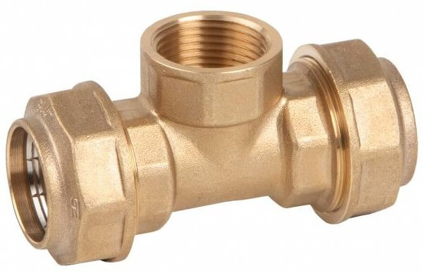 Conector RAG-GE tip T cu filet interior G 2&QUOT;, pentru teava PE Ø 63 mm