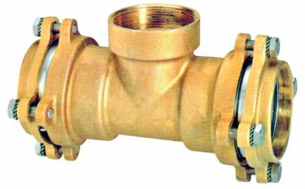 Conector T pentru teava PE Ø 90 mm, filet interior G 3&QUOT; si flansa