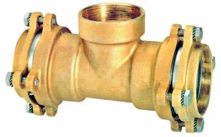 Conector T pentru teava cu filet interior si flansa