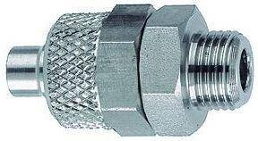 Cuple dreapte push-on cu filet cilindric exterior, Inox 1.4571