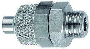 Cuple dreapte push-on cu filet cilindric exterior, Inox 1.4571