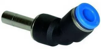 Cupla L 45° push-in cu adaptor, egala sau redusa