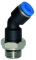 Cupla L 45° push-in cu filet cilindric exterior si O-ring, G 1/4&QUOT; - 4 mm