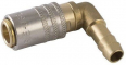 Cupla rapida cu supapa DN6 - L 90° si adaptor furtun