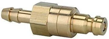 Cupla rapida tata cu supapa DN 5 cu adaptor furtun