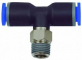 Cupla T push-in cu filet conic exterior etansat cu PTFE, seria standard, R 1/2&QUOT; - 6 mm