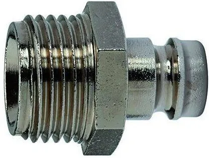 Cupla temperatura ridicata DN 9 push-in fara supapa inchidere si filet exterior