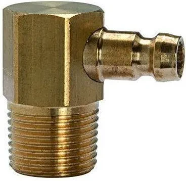 Cupla temperatura ridicata DN 6 push-in fara supapa inchidere 90° - cu filet exterior