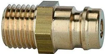 Cupla temperatura ridicata DN 9 push-in cu supapa inchidere si filet exterior