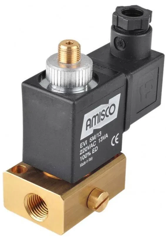 Electroventile 3/2, NC, PN 7, max. 80°C