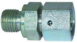 Fiting drept cu strangere reglabila si filet exterior, etansare conica, din otel galvanizat