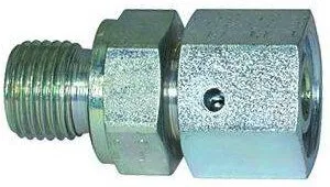Fiting drept cu strangere reglabila si filet exterior, etansare conica, din otel galvanizat