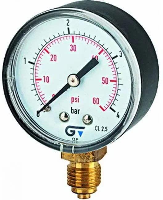 Manometru standard, scala dubla bar/psi, atac radial BSP sau NPT, Ø40 - Ø63