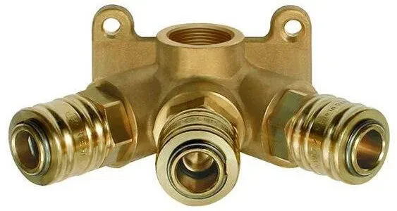 Ramificator montare perete cu 3 cuple rapide