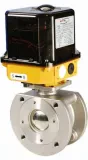 Robinet 2/2 cu bila, tip compact, actuator electric 220V AC