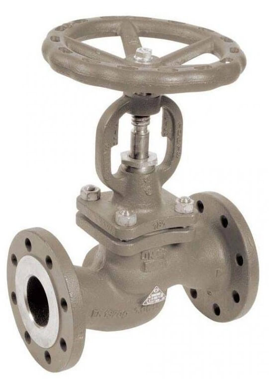Robinet cu ventil, etansare metalica Inox - Fonta - temperaturi ridicate