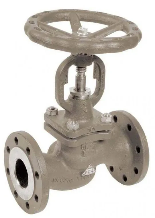 Robinet cu ventil, etansare metalica Inox - Fonta - temperaturi ridicate