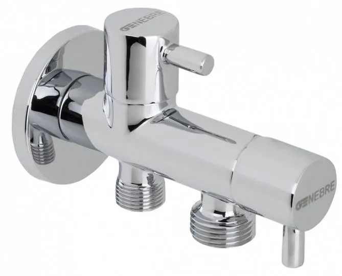 Robinet unghiular dublu 1/2 - 3/8