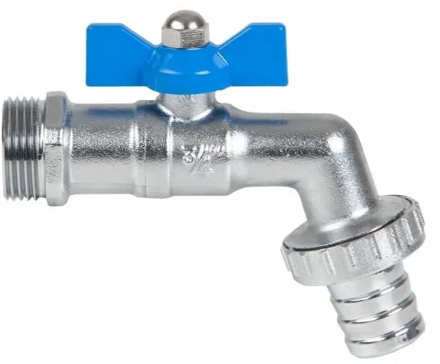 Robinet dublu serviciu, maneta fluture, orificiu complet