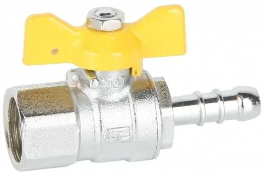 Robinet cu bila pentru gaz cu adaptor furtun si filet interior