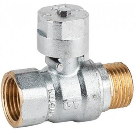 Robinet cu bila, orificiu complet, maner patrat, filet interior-exterior, PN 25