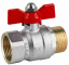 Robineti cu bila, filet exterior-interior, maneta fluture, PN 25