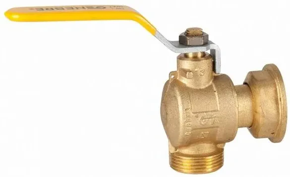 Robinet unghiular cu bila pentru gaz, piulita alunecatoare