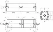 Cilindru compact tandem spate in spate, filet tija interior