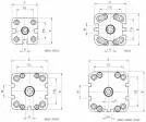 Cilindru compact dubla actiune magnetic, tija filet interior, ISO 21287