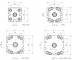 Cilindru compact simpla actiune magnetic - arc spate, tija filet exterior, ISO 21287