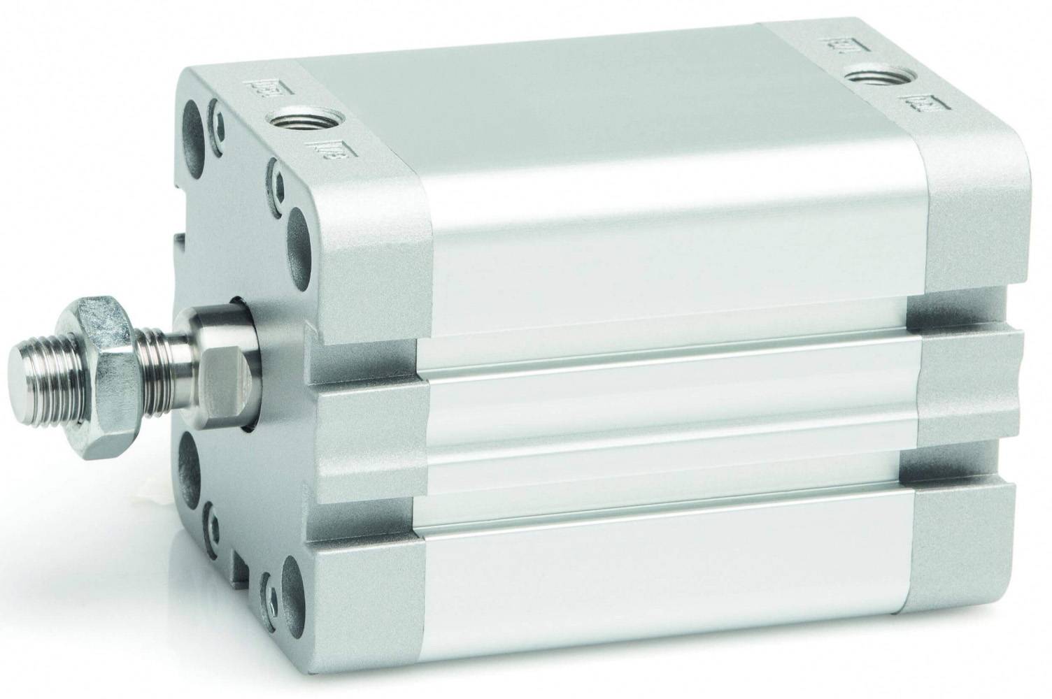 Cilindru compact simpla actiune magnetic - arc spate, tija filet exterior, ISO 21287
