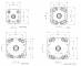 Cilindru compact simpla actiune magnetic - arc frontal, tija filet interior, ISO 21287