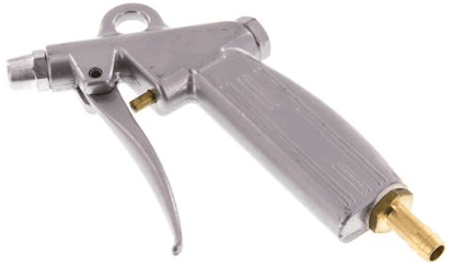 Pistol aer din aluminiu cu duza amortizor zgomot si adaptor furtun 9 mm