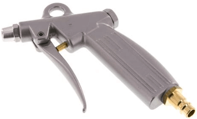 Pistol aer din aluminiu cu duza amortizor zgomot si cupla tata DN 7,2 - 7,8