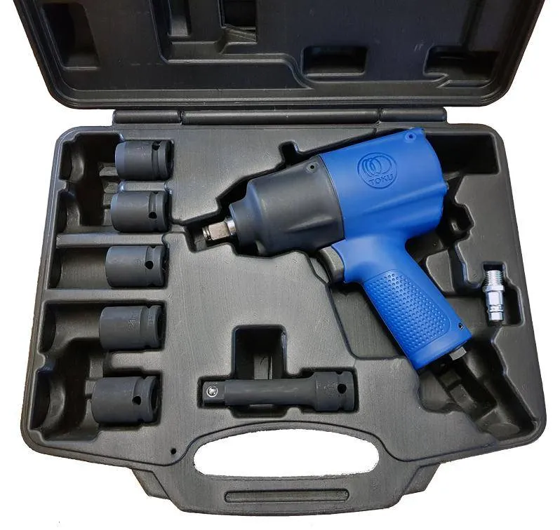 Set pistol pneumatic de insurubat cu impact 1/2 - 815Nm - 8800 rot/min