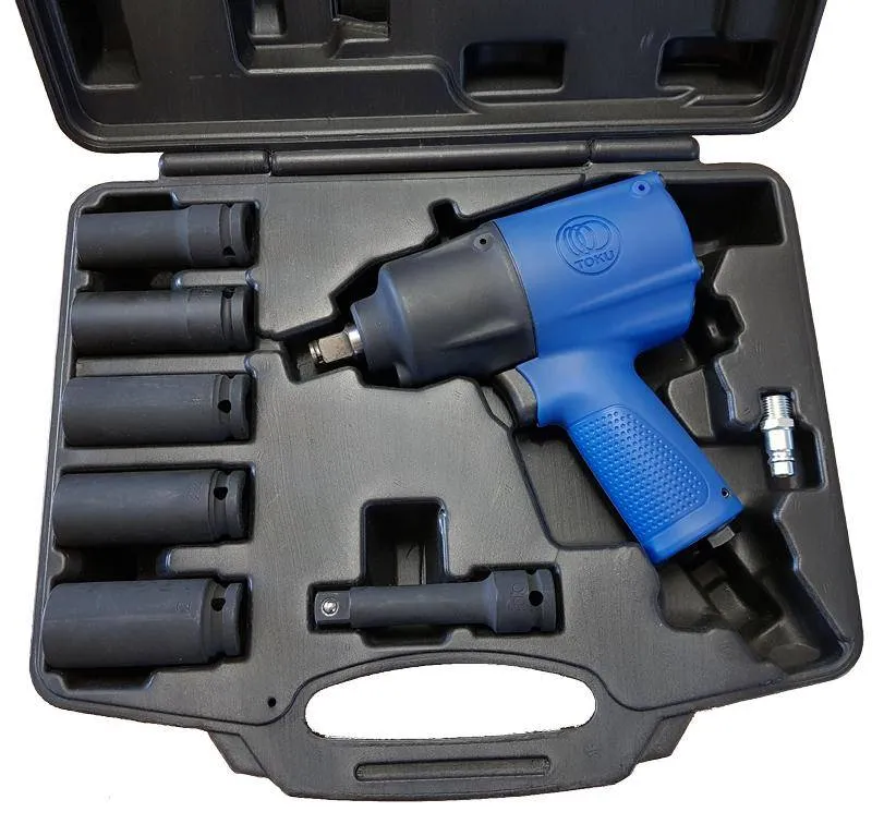 Set pistol pneumatic de insurubat cu impact 1/2 - 815Nm - 8800 rot/min