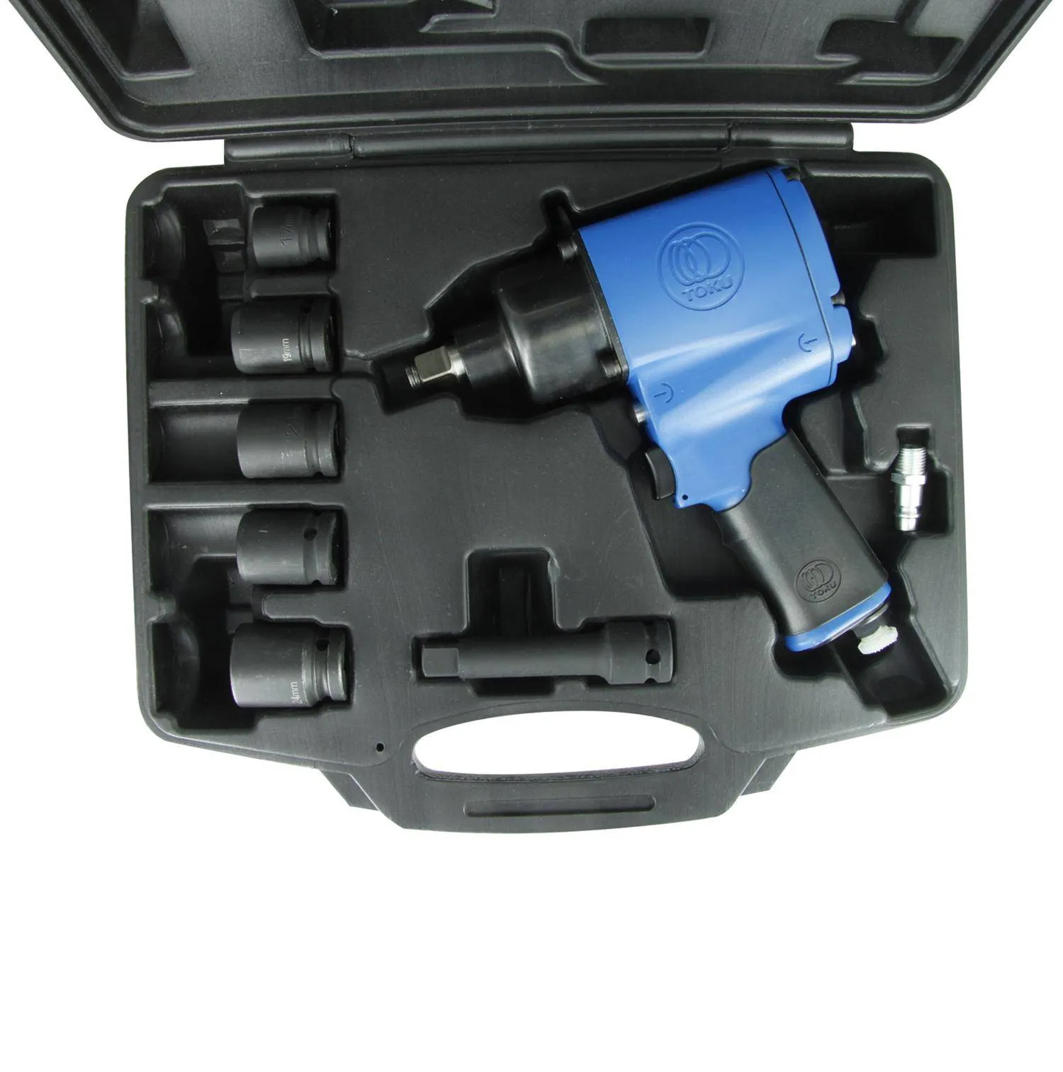 Set pistol pneumatic de insurubat cu impact 1/2 - 650Nm - 5500 rot/min