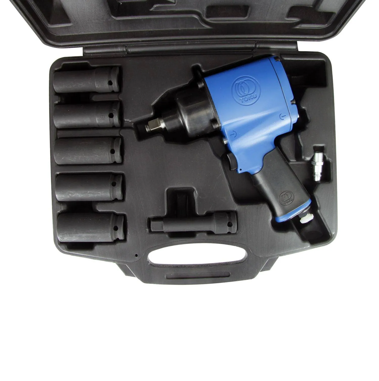 Set pistol pneumatic de insurubat cu impact 1/2 - 650Nm - 5500 rot/min