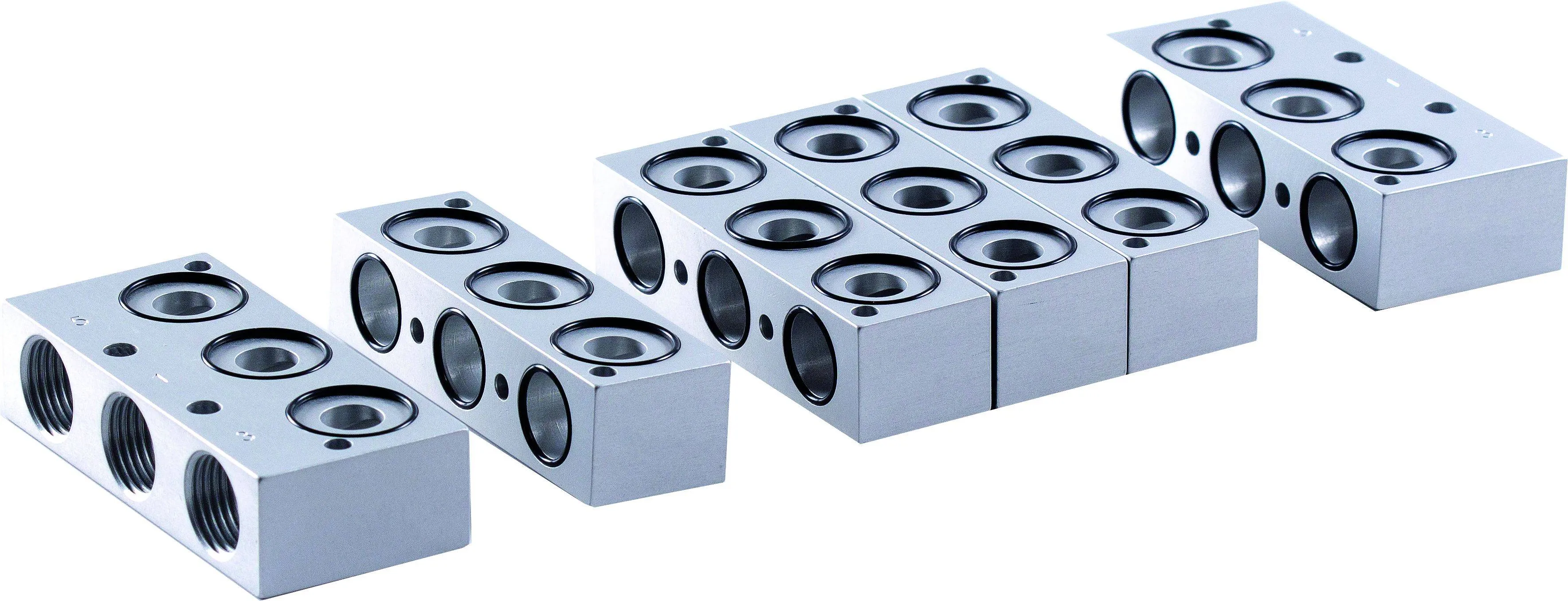 Sistem modular de placi pentru distribuitoare 5/2 si 5/3, tip R-5-803