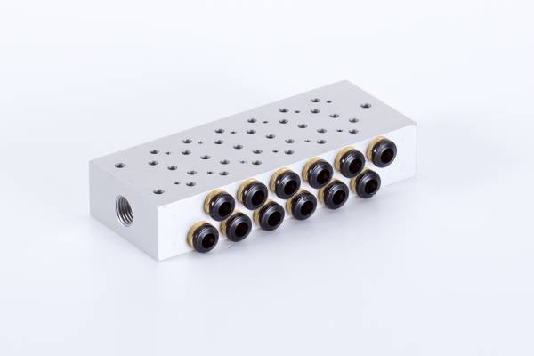 Manifold plate for 5/2 and 5/3 valves, RD-5XX-344 / RD-5XX-464 type