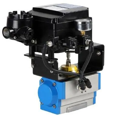 Pozitioner rotativ electro-pneumatic cu transmitator de pozitie